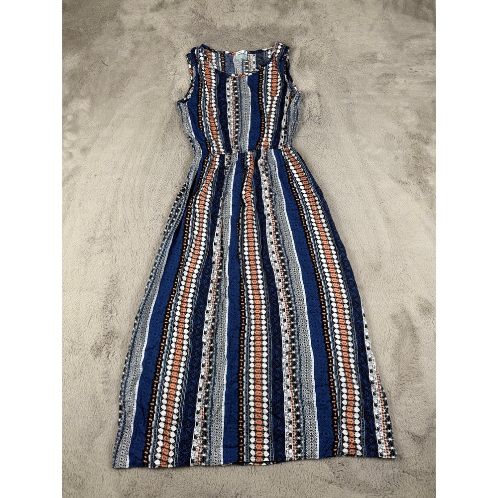 Boho Maxi Dress Sleeveless Striped Casual Summer Dress‎ XS $400 Mummy